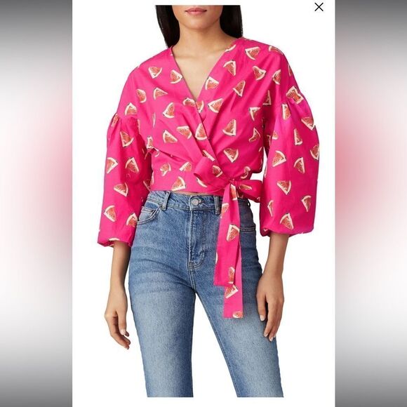 Color Me Courtney X Emily Wrap top - Picture 1 of 7